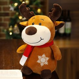 23cm Kerstfeest Pluche Speelgoed Gift Leuke Deer Pop Valentine Day Angel Dolls Slaapkussen Zachte Gevulde Dieren Soothing Geschenken voor kinderen HH21-779