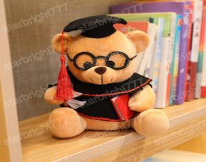 23cm mignon Dr Bear Plux Toy en peluche Soft Kawaii Teddy Bear Animal Dolls Graduation Birthday Gifts For Kids Children Girls3646082