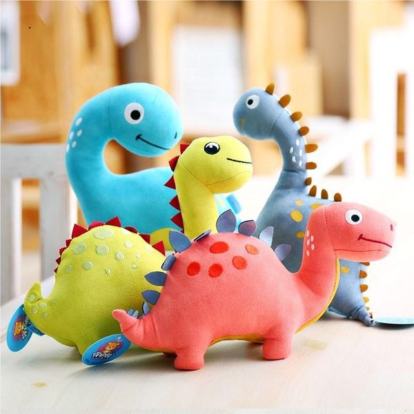 Muñeco de peluche de dinosaurio súper suave de 23cm, Animal relleno de dibujos animados, juguete de dinosaurio para niños, muñeco de abrazo para bebé, almohada para dormir, decoración del hogar