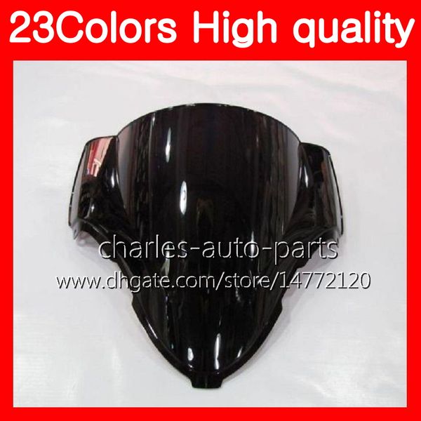 100% nuevo parabrisas de motocicleta para SUZUKI GSXR1300 Hayabusa GSXR 1300 96 2002 2003 2004 2005 2006 2007 Parabrisas de humo transparente negro cromado