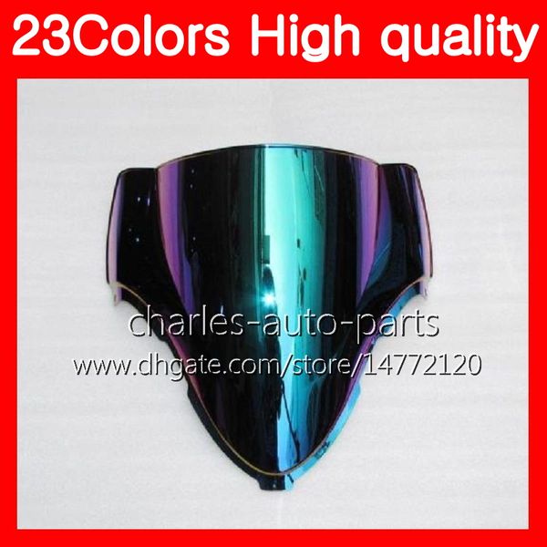 100% nuevo parabrisas de motocicleta para SUZUKI GSXR1300 Hayabusa GSXR 1300 96 97 98 99 00 01 02 03 04 05 07 Parabrisas de humo transparente cromado negro