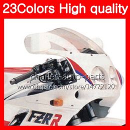 100% nouveau pare-brise de moto pour YAMAHA FZR250R 86 87 88 89 FZR250 R 250 R FZR 250R 1986 1987 1988 89 pare-brise de fumée transparent noir chromé