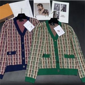 23CSS Pulls pour femmes Cardigan tricoté à manches longues Mode Pulls de designer décontractés