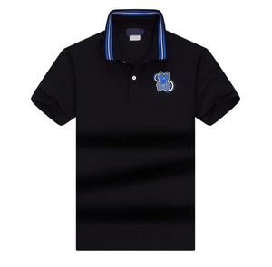 Camisa POLO de color sólido de algodón con capa de aire de doble cara, camisa POLO de solapa ligera para negocios maduros, manga corta para hombres, primavera y verano