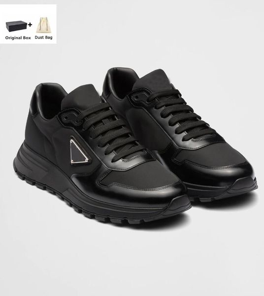 23F/S Top Design PRAX 01 Homme Baskets Chaussures Blanc Noir Bleu Baskets En Cuir Chunky Semelle En Caoutchouc Planche À Roulettes Casual Marche Boîte D'origine