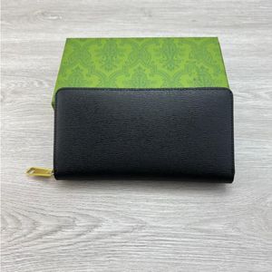 23FW SAC portefeuille vert luxurys Zippy Long Women Designers Couleur Couleur Solide Ripple Travel Falles Handsbag Coin Purse avec portefeuille de boîte de 195 cm