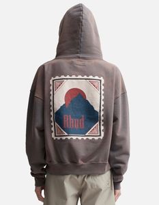 23fw zwaar gemaakte VS herfst winter mannen zonsondergangen oversized ontwerper hoodie skateboard vintage sweatshirt met capuchon sweatshirt unisex oversized fit 1228