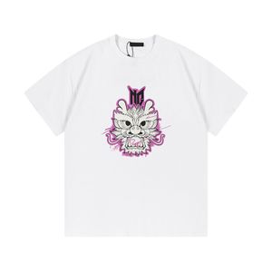 23FW Primavera Verano Europa París Dragon Head Tee Moda para hombre Camiseta de manga corta Ropa de mujer Casual Algodón Diseñador Camisetas