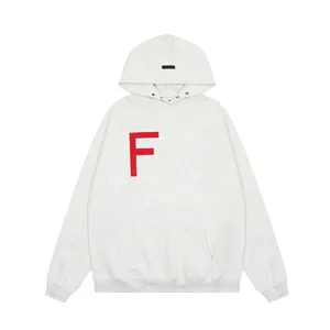 23FW USA 7e herfst winter heren comfortabele fleece hoodie massaal print logo hooded sweatshirt unisex warme oversize pasvorm