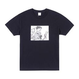 23fw USA T-shirt Katoen Tee Anime Zomer Mode Mannen Skateboard Streetwear Unisex T-shirt Juli 18