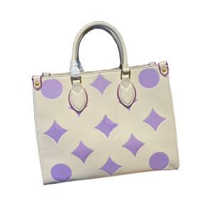 23fw dames luxe designer bakken tassen onthego handtas bloemen shouder crossbody dames handtassen met originele stofzak 34 cm