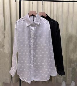 Zomer Nieuwe dameshemden Sunscreen Kleding Casual modemerk ontwerper Shirts Ice Silk Satijnen shirts