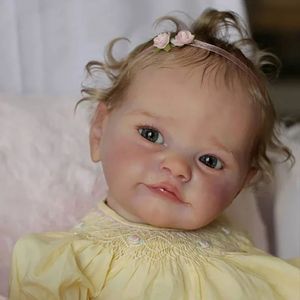 23 Inch Reborn Doll Kit Tobiah met COA Originele Grootte Levensgrote Baby Onvoltooide Onderdelen voor Kinderen Verjaardagscadeau 240223