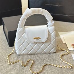 23k Bolso de maquillaje Bolso de hombro para mujer de cuero Hardware Diamante Diamond Gold Bolsos de metal Bolso Matelasse Matelasse Bolsa de bolsas de bolsillo de cuerpo cruzado