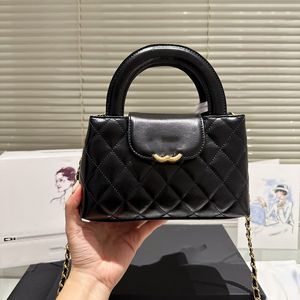 Sac à bandoulière 23K Femmes 20 cm Handle de haut niveau de luxe en cuir en cuir en cuir en cuir en cuir