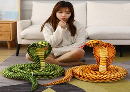 23m Simulation Cobra serpent roi peluche jouet grande forêt réaliste en peluche Animal poupée garçon créatif cadeau de noël 6972306