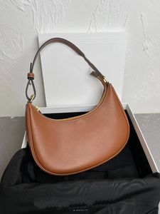 23Nouveau sac à main en cuir souple AVA en cuir de veau, sac à aisselles, sac à bandoulière pour femme, sac de créateur, sac pour téléphone portable, sac de marque, sac Halloween original 193952ELC04LU cuir de vache 23CM