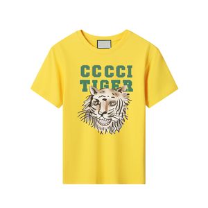 23new camiseta para niños tendencia de dibujos animados patrón de tigre marca de lujo ropa para niños fresco transpirable niños niñas de manga corta CHD2310194 esskids