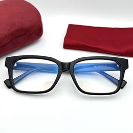 23Nuevo diseño de lujo conciso marco de gafas cuadradas 14O76 55-16-145 Italia Pure-plank fullrim gafas ópticas clásicas gafas gafas estuche completo