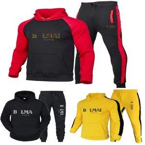 Survêtements pour hommes Balman Survêtement Designer Costume à capuche Pur coton Mode Pantalon à capuche Sweat-shirt Sportswear Les mêmes vêtements pour les amoureux M-3XL