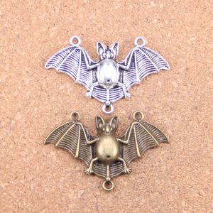 23 stks Antiek Zilver Brons Plated Bat Vampire Dracula Connector Charms Hanger DIY Ketting Armband Bangle Bevindingen 29 * 47mm