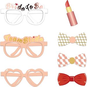 23pcs bruid tot bruid team foto -cabine rekwisieten net getrouwd bruiloft photobooth party decor accessoire ken vrijgezellenfeestje benodigdheden