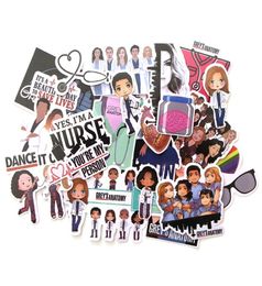 23PCSLOT TV Show Grays Anatomy Sticker Funny Sticker PVC Scrapbooking pour Luggagelaptopphonewater BottleCarhome Decals DIY Stickers 8669074