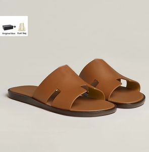 23s Marque Hommes Sandale Pantoufle Garçons Mode Paris Diapositives Heritage Calfskin CASUAL SHOE Sandales Haute Qualité Izmir Flip Flop Homme Grande Taille 38-46