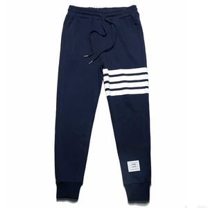 23S High Street Trendy Terry Pants met drie strepen gedrukt Britse casual broek en leggings