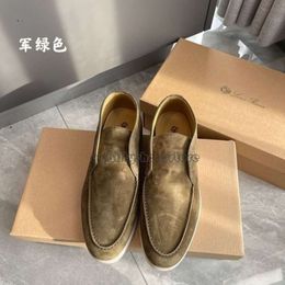 23S loro piano Lp Chaussures décontractées loro shoes Open Walks Summer Walk Deck Shoes Suede Loafer City Lazy Mocassins Hommes Femmes LP mocassins Suede Sneaker Mid Cut avec BoxTW7I