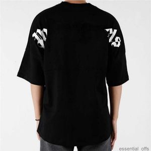 23s T-shirts pour hommes t-shirt Palms Palmangel City Designer Limited Inkjet Graffiti Letter Printing Men's Women's Sailboat Short-sleeved fsq Casual