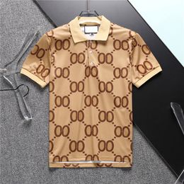 23SP zomer 100%katoenen mannen polo t-shirt est logo print mode kleding shirt trend short mouw shirt m-3xl