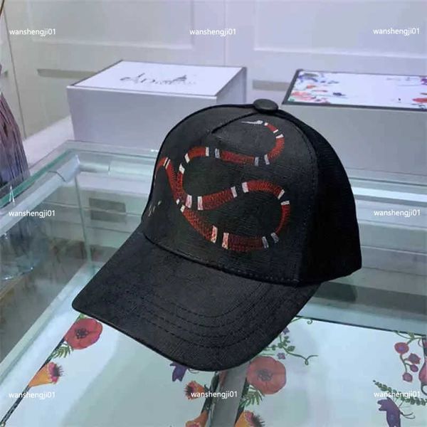 23SS 2023 Designers Hommes Casquettes de baseball Marque Tiger Head Chapeaux Bee Snake Os brodé Hommes Femmes Casquette Sun Hat Gorras Sports Mesh Cap