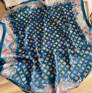 23ss 23 Stijl Mode Vrouwen Zijden Sjaal Halsdoek Voor Zomer Mode Lange Sjaals Raster Streep Brief Print Lady Shawl lint Hoofd Wrap 70-70Cm