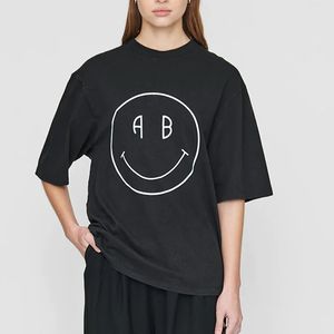 23ss AB Mujer Diseñador Camiseta Imprimir Camiseta suelta Cuello redondo Moda Tops Mujer BING Camiseta de manga corta