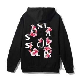 23SS als SC High Street Sweater Anti Social Club Dames 2023 Nieuwe herfst- en winterkleding Casual print losse pullover Hooded Motion Current Fog hoodie