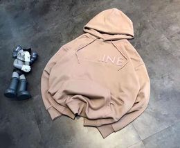 23ss Automne et hiver sweat à capuche pour homme en acier imprimé éponge à capuche 3D lettres convexes coton hommes et femmes designer Hoodies high street sweat à capuche noir Sweat à capuche