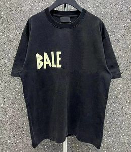 23SS Balencaga Nouveau créateur de luxe de luxe Polar Pop Fashion Street Cotton Colaire à manches T-shirt Lettrage de coudre pour hommes et femmes