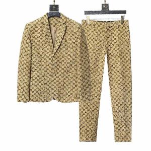 23SS Blazers mix stijl ontwerper herfst luxe heren uitloper jas slim fit casual dier raster geometrie patchwork print Herenmode 291W