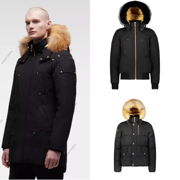 23SS Casual para hombre Moose Winter Puffer Ropa Down Cappeggio Chaqueta Classic Golden Parka Abrigos para hombres Ropa para mujer Grueso Rompevientos Diseñador Nudillos con capucha