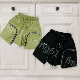 23ss Casual shorts designerkleding voor kinderen Kindershorts Effen kleur Ritszak Elastische taillebroek met trekkoord Hoge kwaliteit kinderkleding
