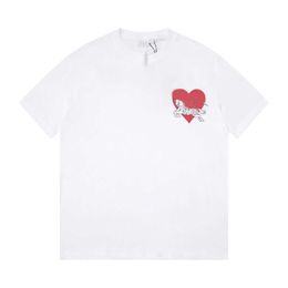 23ss t-shirt décontracté designer t-shirt été hommes vêtements col rond pur coton amour cheval logo impression T-shirt à manches courtes pour hommes et femmes vêtements pour hommes