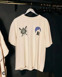 Camiseta con estampado de puesta de sol y montaña de nieve, camiseta Vintage de manga corta, camiseta de moda para hombre y mujer, camiseta de gran tamaño