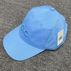 23SS Designer Aloo Yoga Ball Cap Baseball Chapeau Mode Été Femmes Polyvalent Grosse Tête Surround Show Visage Porter Langue De Canard Pour Lulus Bleu LK28