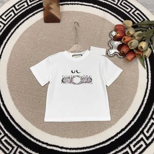23ss Designer merk zomer kids Puur katoenen T-shirts meisje jongen afdrukken Korte mouw Ronde kraag t-shirt hoge kwaliteit kid kleding