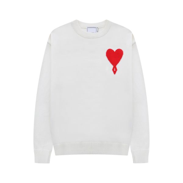 23ss Diseñador Cardigan Suéter Amor Corazón Hombre Mujer Amantes Pareja Punto Cuello redondo Cuello alto Carta de moda para mujer Ropa de manga larga Suéteres de lujo