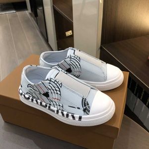 23ss designer kind sneakers alfabet dierenprint kinderschoenen maat 26-35 elastische band baby casual schoenen doos bescherming Aug30