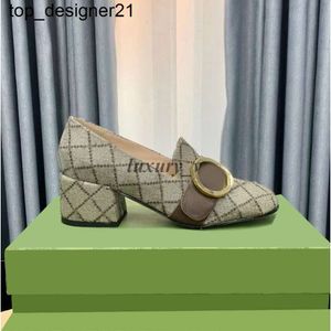 23ss Designer Jurk Schoenen Dames Blondie Hoge Hakken Marmont Pumps Loafer Suede Goud Zilver Zwart Leer Chunky Loafers Zomerfeest Trouwschoenen Hoge hakken