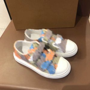 Zapatos de diseñador para niños, logotipo de marca, sujetadores de gancho impresos, zapatos deportivos para niños, zapatos de tabla para primavera y otoño, tamaño 23-35