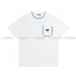 23ss Designer Lettre imprimées T-shirts Tee Sweat-shirt Fashion High Street Côtes courtes T-shirt décontracté Souffle